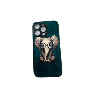 ( For iPhone 13 Pro) Back Case Cover Baby Elephant